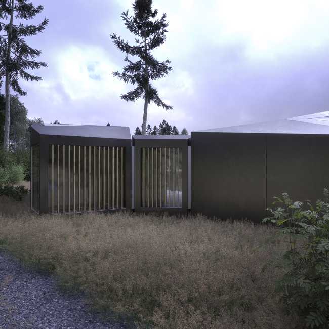 residence modules container glass assembly