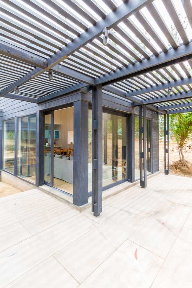 Wooden patio