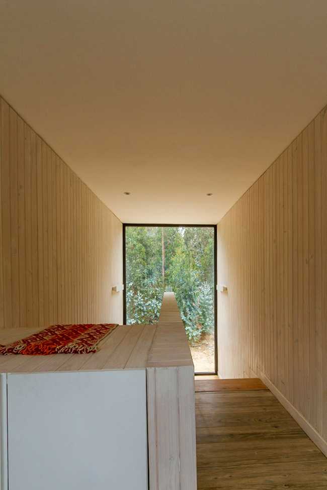 Wooden corridor