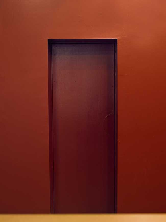 Red door and wall