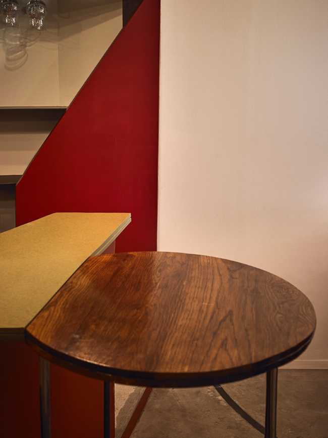 Red interior details