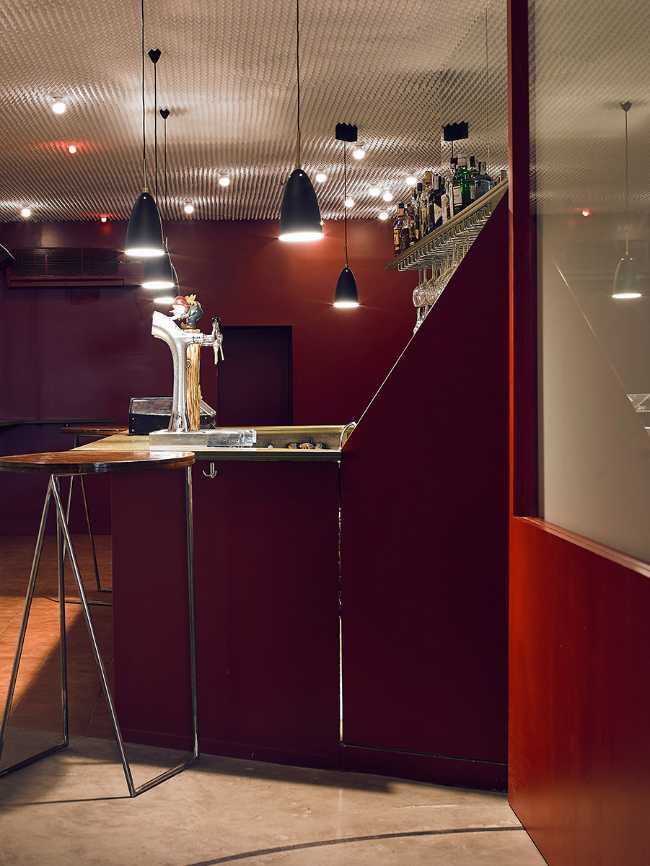 Red interior bar