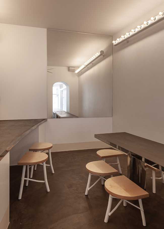 Interior with stools