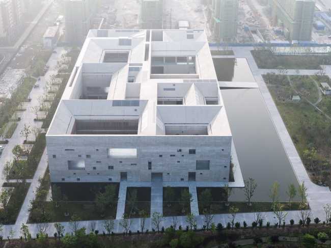 cultural center structure concrete entire courts