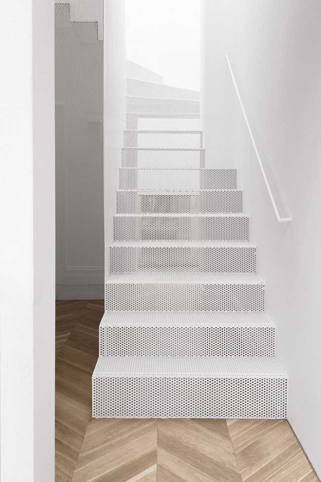 Metal stairs