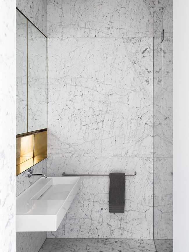 Interior marble bathroom