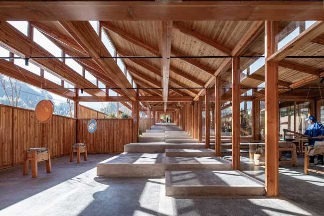 inner factory of tofu wood