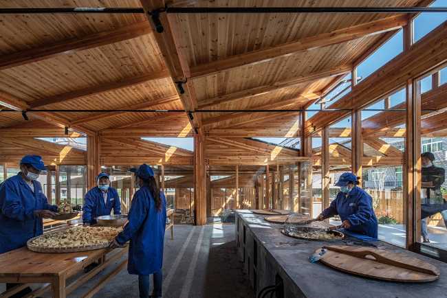 inner factory of tofu wood