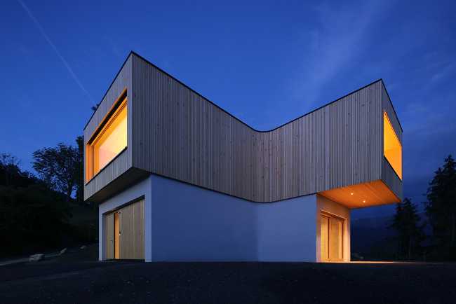 Wooden house in a small Austrian municipality