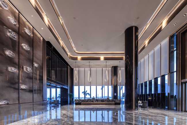 Intercontinental Hotel in Zhuhai. Design inspired by the ocean and island scenery