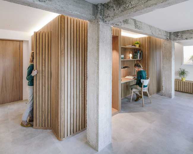 Renovated apartment in Spain. The new layout takes advantage of the views of the place