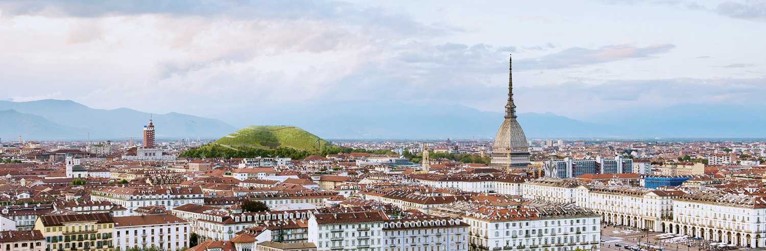 Sponge Mountain in Turin. Artificial mountain absorbs air pollution